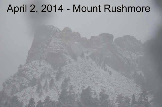 Mount Rushmore April 2, 2014 Mount Rushmore April 2, 2014
