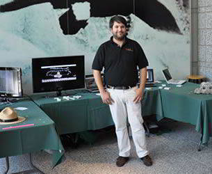 Justin Barton of Cyark at Mount Rushmore National Memorial Justin Barton of Cyark at Mount Rushmore National Memorial